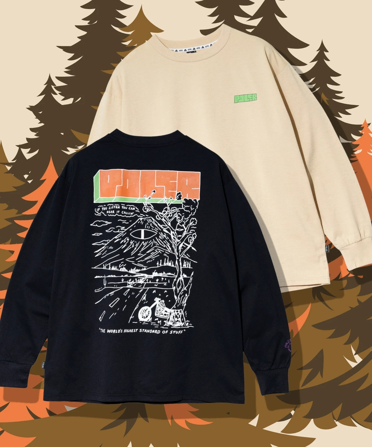 go slow caravan(ゴースローキャラバン) |【GSC別注】POLeR/ポーラー POLeR×GSC HEAR IT CALLIN’ RELAX FIT L/STEE (MENS)