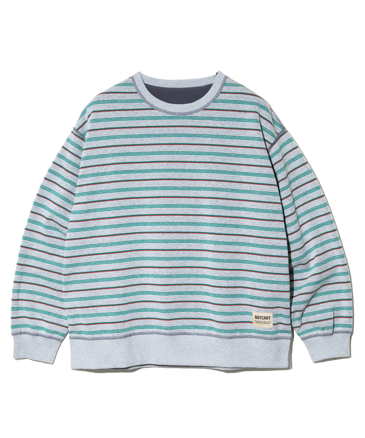 go slow caravan(ゴースローキャラバン) |BAYCANT/ベイカント ボーダーxフリース リバーシブルクルー (MENS)