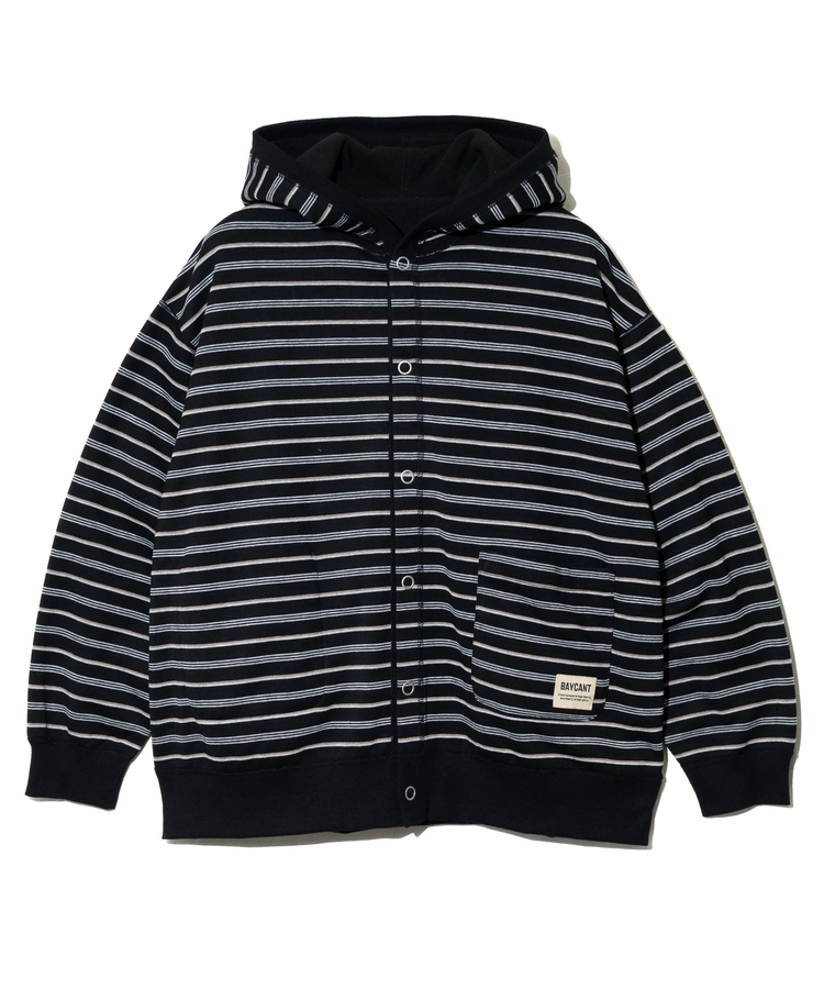 go slow caravan(ゴースローキャラバン) |BAYCANT/ベイカント ボーダーxフリース リバーシブル フーディーカーデ (MENS)