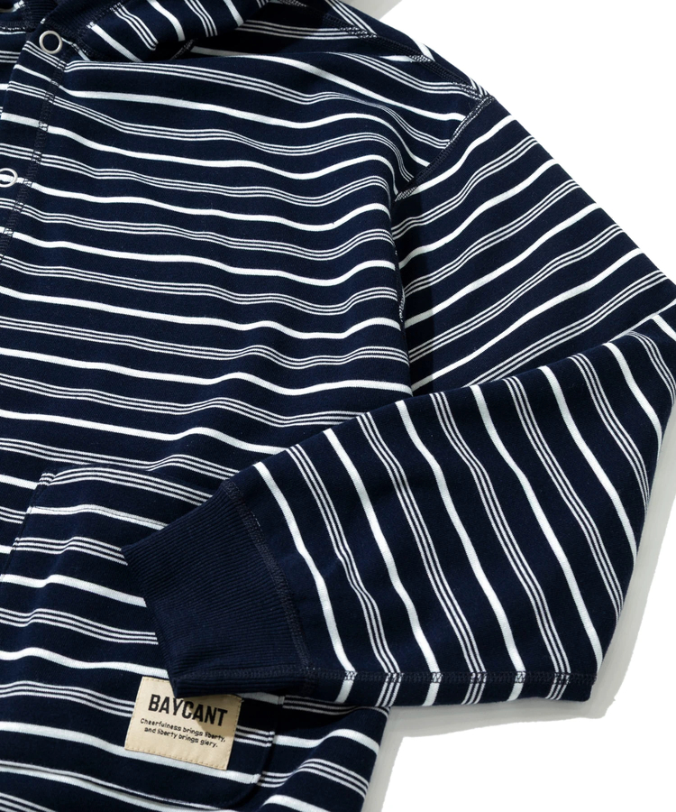 go slow caravan(ゴースローキャラバン) |BAYCANT/ベイカント ボーダーxフリース リバーシブル フーディーカーデ (MENS)