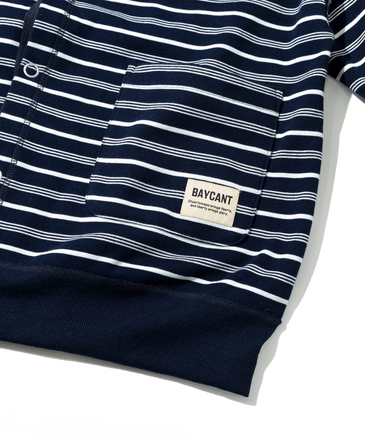 go slow caravan(ゴースローキャラバン) |BAYCANT/ベイカント ボーダーxフリース リバーシブル フーディーカーデ (MENS)