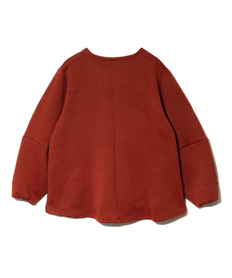 go slow caravan(ゴースローキャラバン) |le colis/ルコリ モザイクふくれジャガード袖コクーンPO (WOMENS)