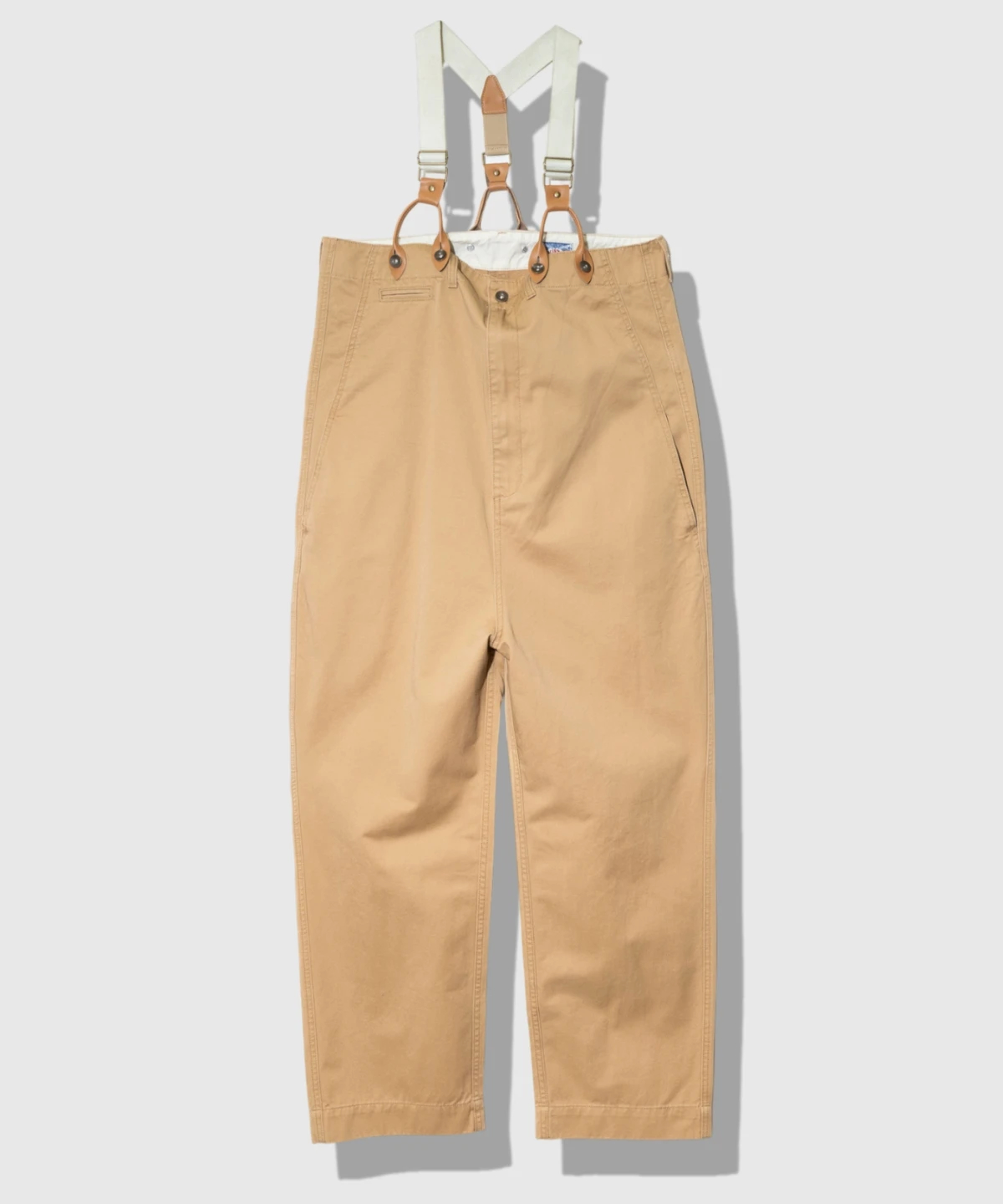 HOUSTON/ヒューストン HIGH-WAIST SUSPENDER PANTS (WOMENS