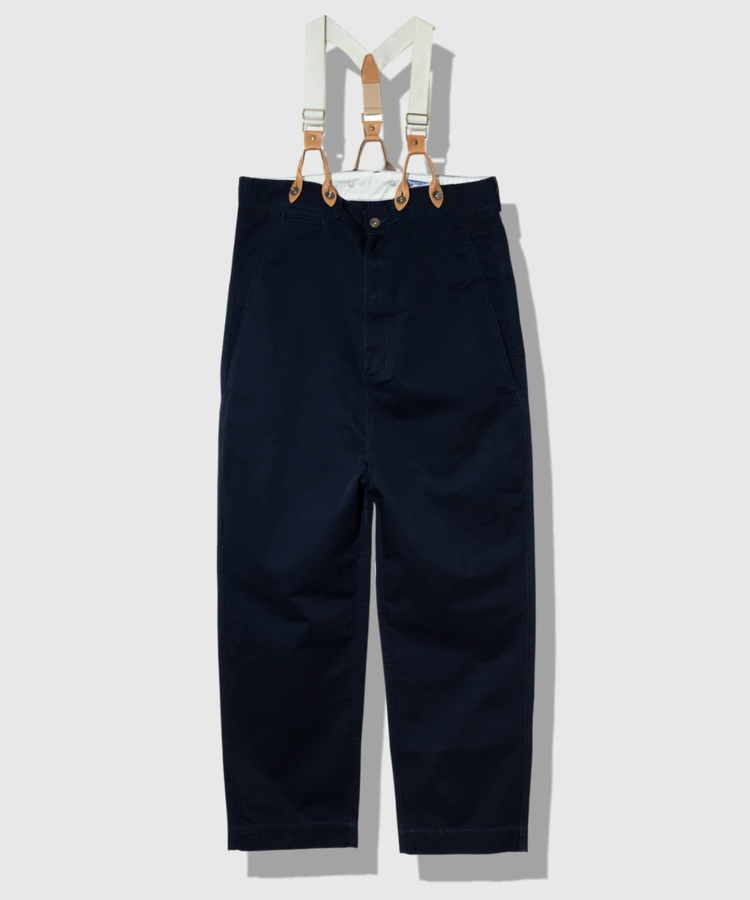 go slow caravan(ゴースローキャラバン) |HOUSTON/ヒューストン HIGH-WAIST SUSPENDER PANTS (WOMENS)