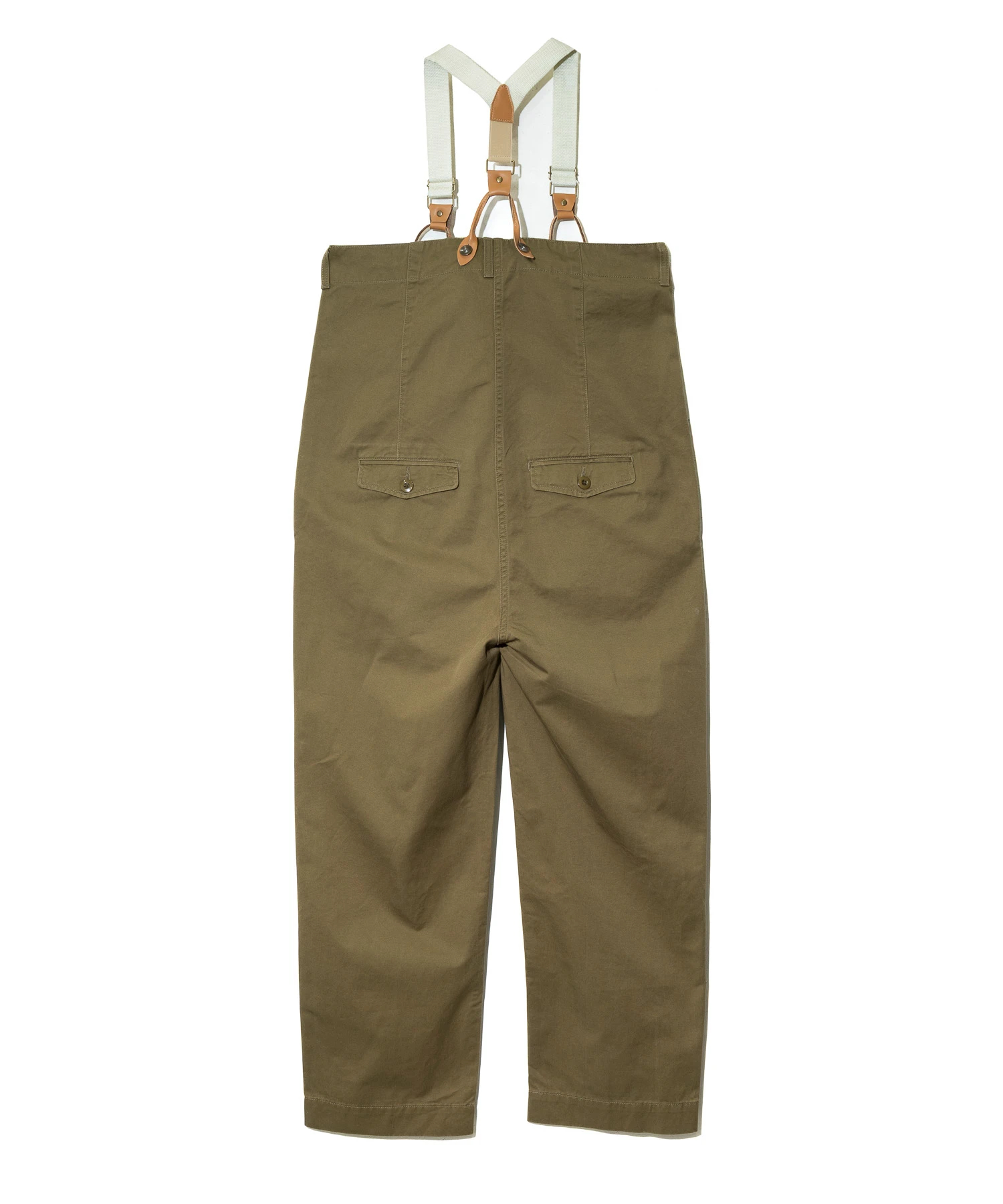 HOUSTON/ヒューストン HIGH-WAIST SUSPENDER PANTS (WOMENS