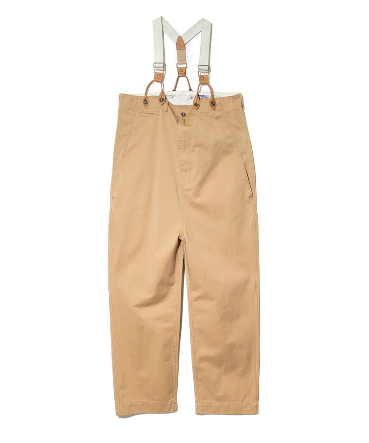 go slow caravan(ゴースローキャラバン) |HOUSTON/ヒューストン HIGH-WAIST SUSPENDER PANTS (WOMENS)