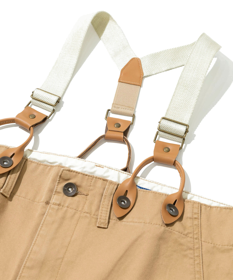 go slow caravan(ゴースローキャラバン) |HOUSTON/ヒューストン HIGH-WAIST SUSPENDER PANTS (WOMENS)