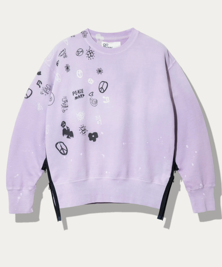 go slow caravan(ゴースローキャラバン) |UNIQUEインレイ G/D サイドZIP プルオーバー (MENS)