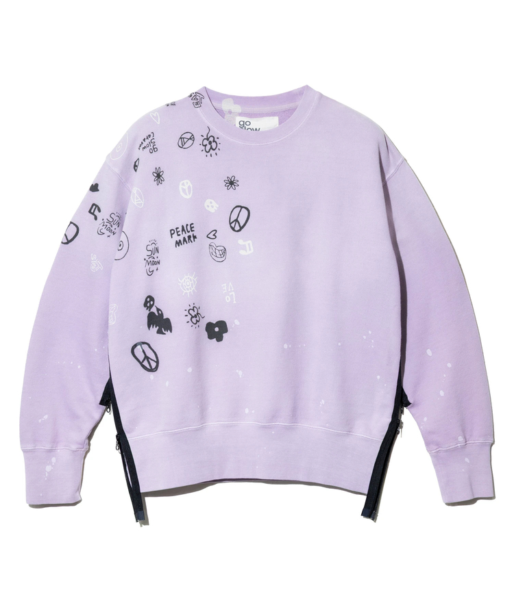 go slow caravan(ゴースローキャラバン) |UNIQUEインレイ G/D サイドZIP プルオーバー (MENS)