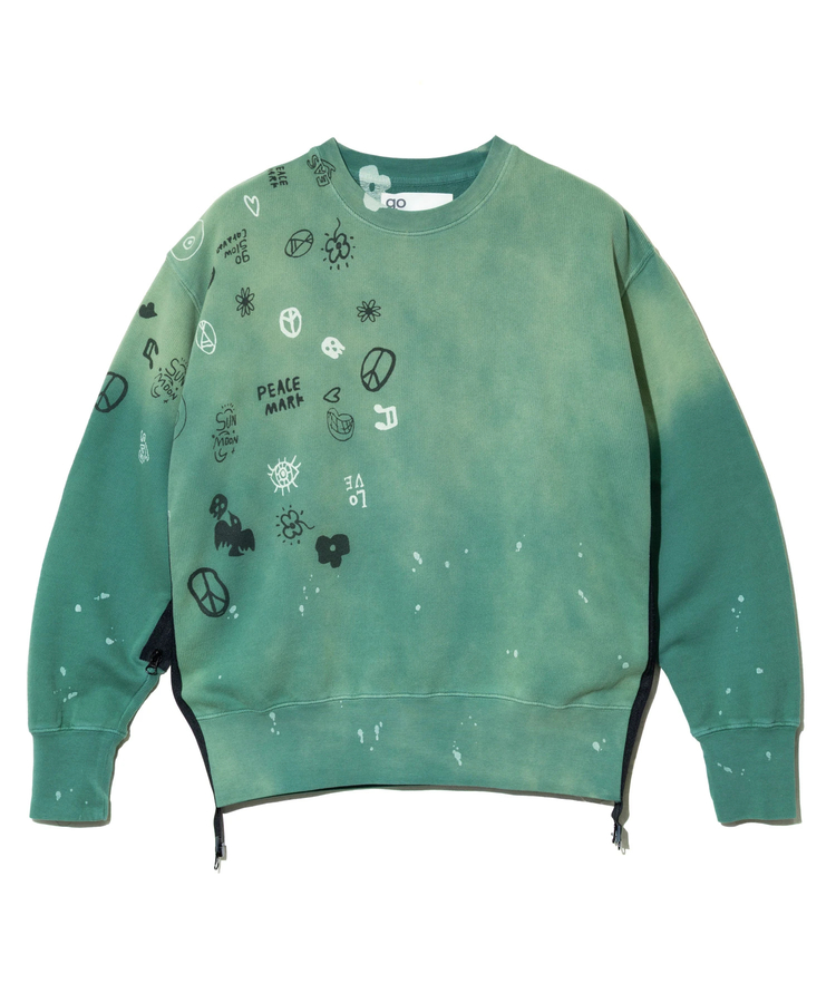 go slow caravan(ゴースローキャラバン) |UNIQUEインレイ G/D サイドZIP プルオーバー (MENS)