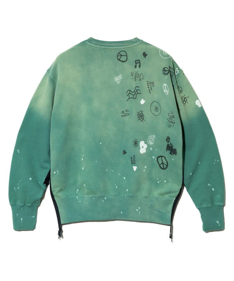 go slow caravan(ゴースローキャラバン) |UNIQUEインレイ G/D サイドZIP プルオーバー (MENS)