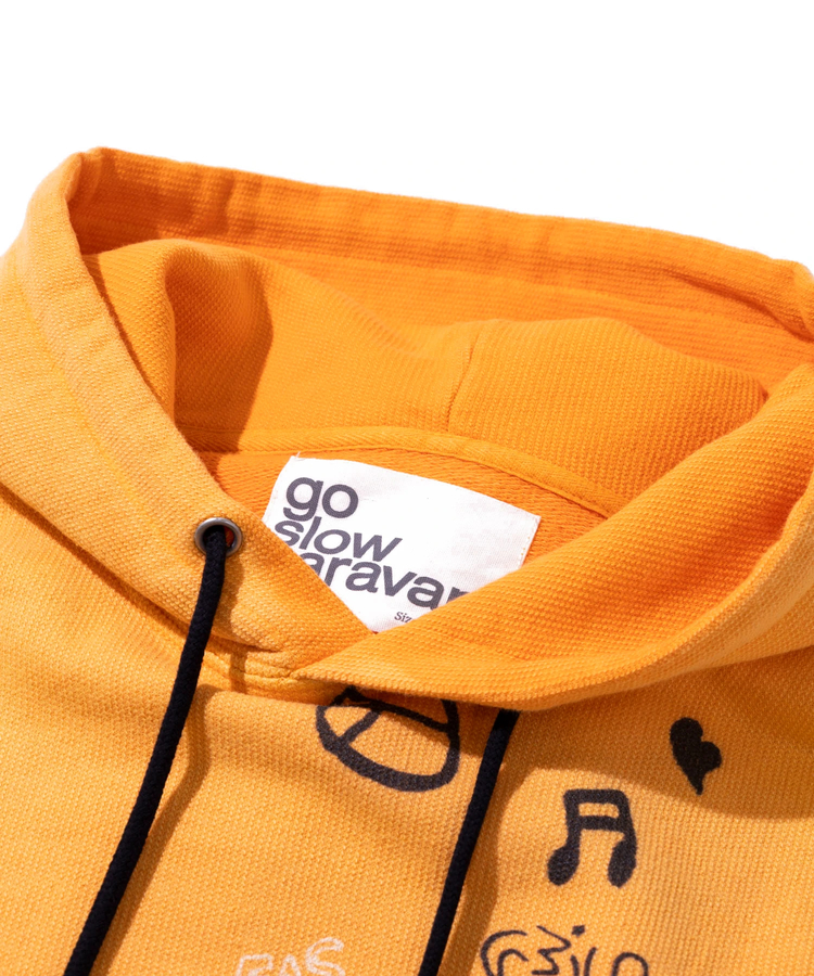 go slow caravan(ゴースローキャラバン) |UNIQUEインレイ G/D サイドZIP フーディーベスト (MENS)
