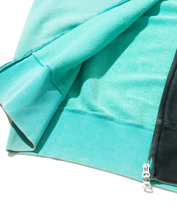 go slow caravan(ゴースローキャラバン) |UNIQUEインレイG/D 2TONE スプレーカラー  ZIP フーディー (MENS)