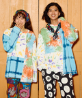 go slow caravan(ゴースローキャラバン) |32/1三本引き揃えヘビー天竺 TIE DYE切替 L/S TEE (MENS)