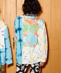 go slow caravan(ゴースローキャラバン) |32/1三本引き揃えヘビー天竺 TIE DYE切替 L/S TEE (MENS)