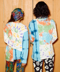 go slow caravan(ゴースローキャラバン) |32/1三本引き揃えヘビー天竺 TIE DYE切替 L/S TEE (MENS)