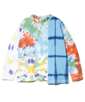 go slow caravan(ゴースローキャラバン) |32/1三本引き揃えヘビー天竺 TIE DYE切替 L/S TEE (MENS)