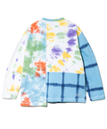 go slow caravan(ゴースローキャラバン) |32/1三本引き揃えヘビー天竺 TIE DYE切替 L/S TEE (MENS)