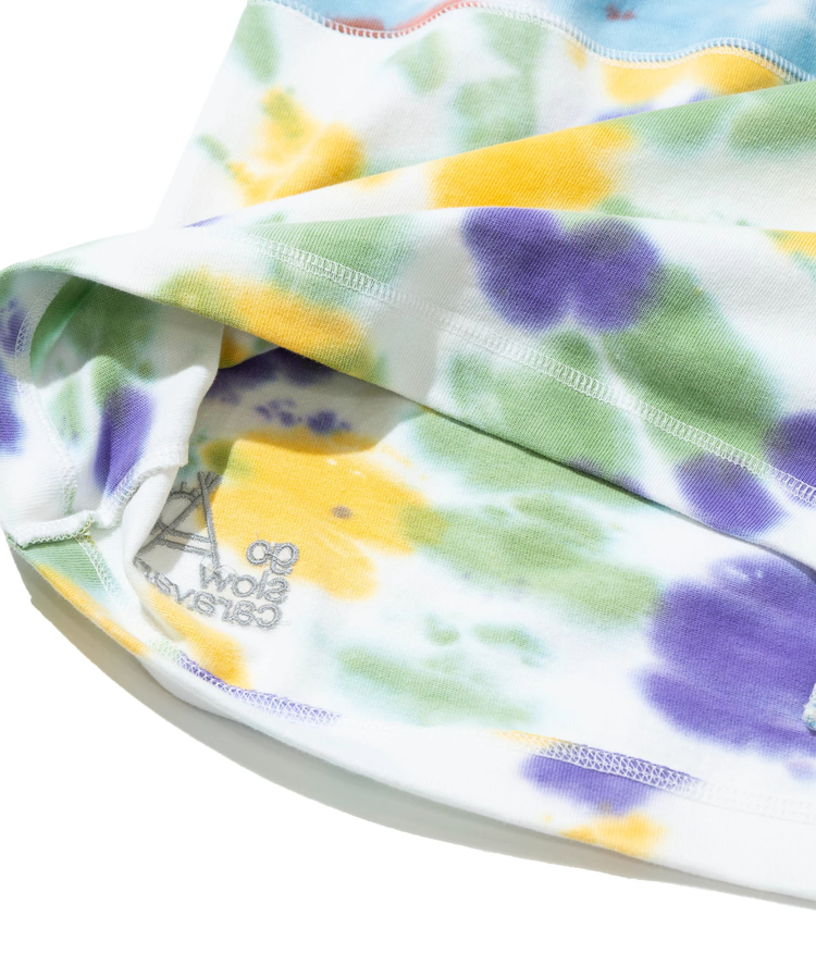 go slow caravan(ゴースローキャラバン) |32/1三本引き揃えヘビー天竺 TIE DYE切替 L/S TEE (MENS)
