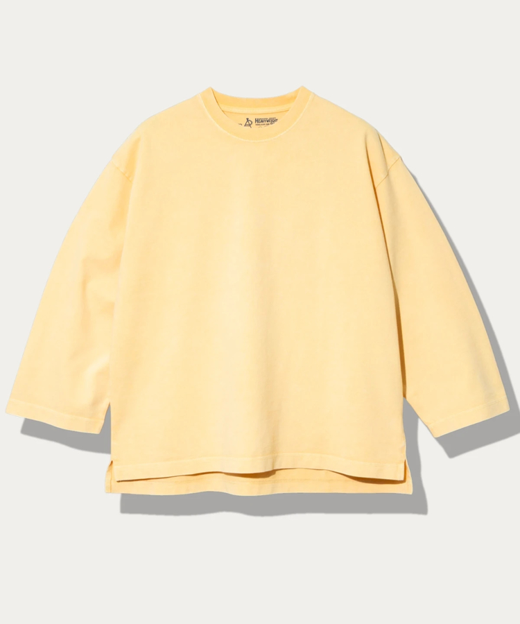 go slow caravan(ゴースローキャラバン) |三本引き揃えヘビー天竺 ケミカル ワイド9/S TEE (MENS)