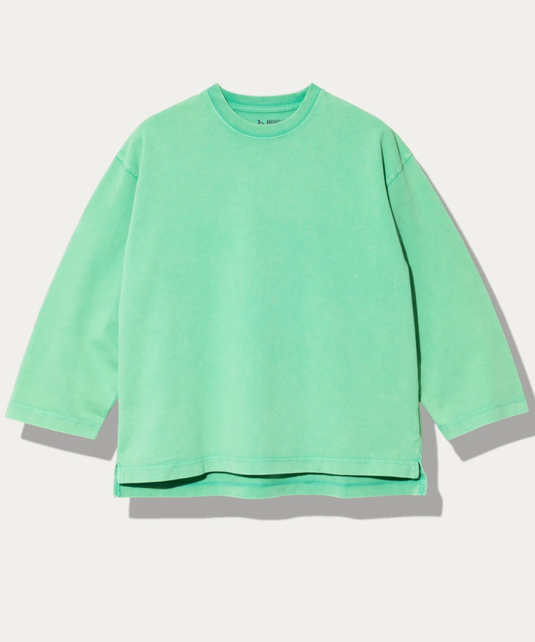 go slow caravan(ゴースローキャラバン) |三本引き揃えヘビー天竺 ケミカル ワイド9/S TEE (MENS)