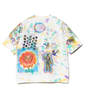 go slow caravan(ゴースローキャラバン) |32/1三本引き揃えヘビー天竺TIE DYE 落書きカオス ラグラン TEE (MENS)