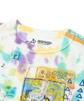 go slow caravan(ゴースローキャラバン) |32/1三本引き揃えヘビー天竺TIE DYE 落書きカオス ラグラン TEE (MENS)