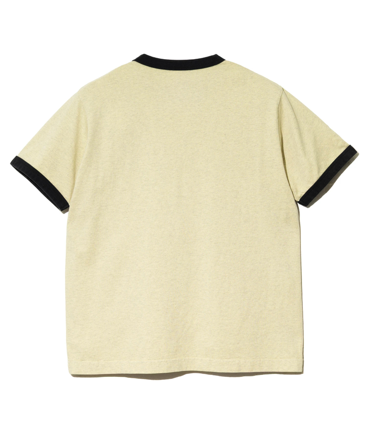 go slow caravan(ゴースローキャラバン) |メランジェ G/D リンガー PKT TEE お花刺繍 (MENS)