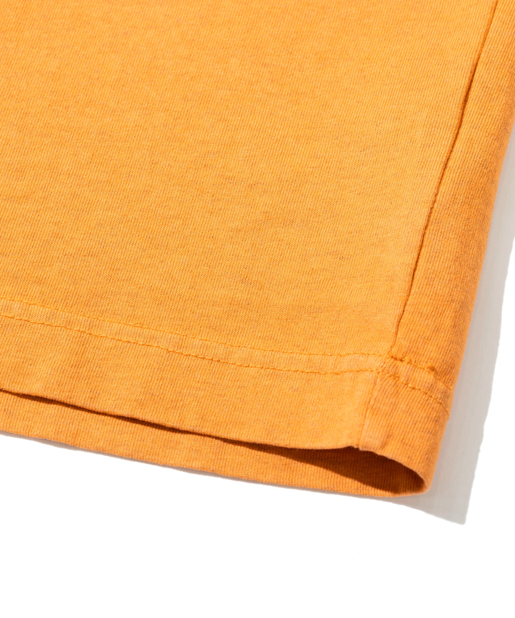 go slow caravan(ゴースローキャラバン) |メランジェ G/D リンガー PKT TEE お花刺繍 (MENS)