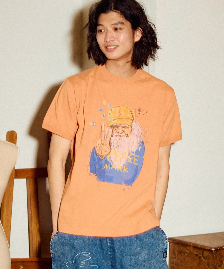 go slow caravan(ゴースローキャラバン) |メランジェ G/D リンガー TEE KON TON FARMER (MENS/WOMENS)