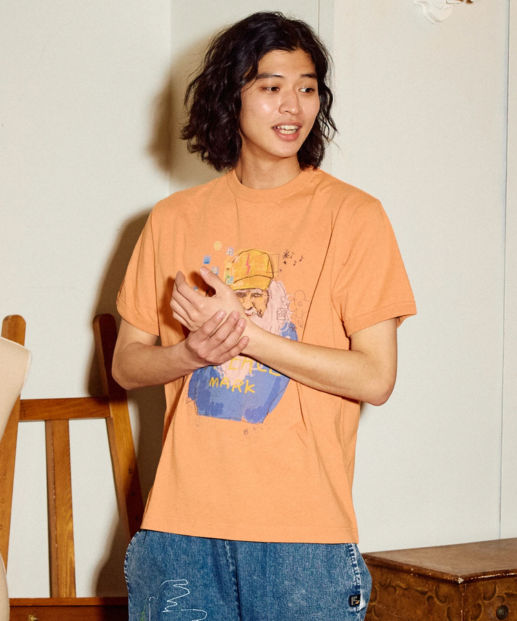 go slow caravan(ゴースローキャラバン) |メランジェ G/D リンガー TEE KON TON FARMER (MENS/WOMENS)