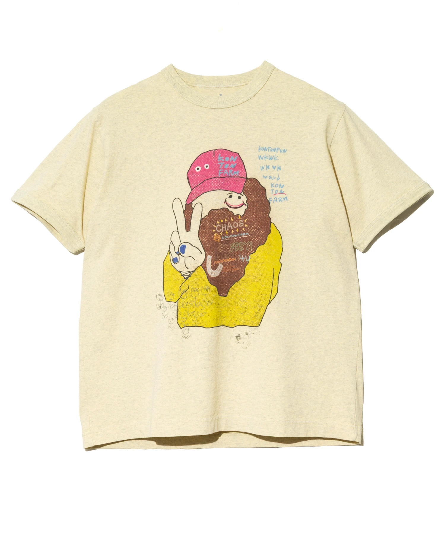 メランジェ G/D リンガー TEE KON TON FARMER (MENS/WOMENS 
