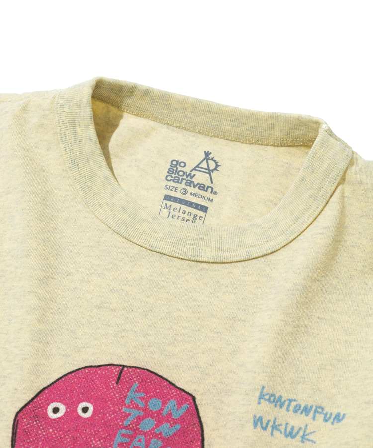 go slow caravan(ゴースローキャラバン) |メランジェ G/D リンガー TEE KON TON FARMER (MENS/WOMENS)