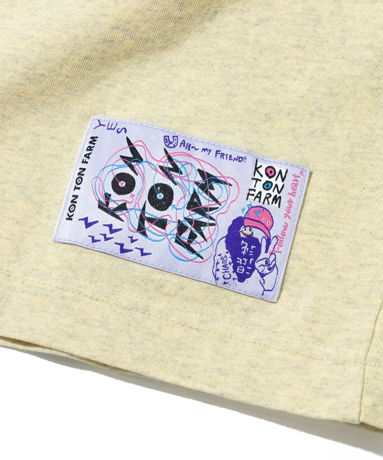 go slow caravan(ゴースローキャラバン) |メランジェ G/D リンガー TEE KON TON FARMER (MENS/WOMENS)