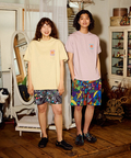 go slow caravan(ゴースローキャラバン) |メランジェ G/D リンガー TEE FLOWERCAT (MENS/WOMENS)