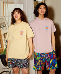 go slow caravan(ゴースローキャラバン) |メランジェ G/D リンガー TEE FLOWERCAT (MENS/WOMENS)
