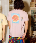 go slow caravan(ゴースローキャラバン) |メランジェ G/D リンガー TEE FLOWERCAT (MENS/WOMENS)