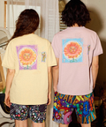 go slow caravan(ゴースローキャラバン) |メランジェ G/D リンガー TEE FLOWERCAT (MENS/WOMENS)