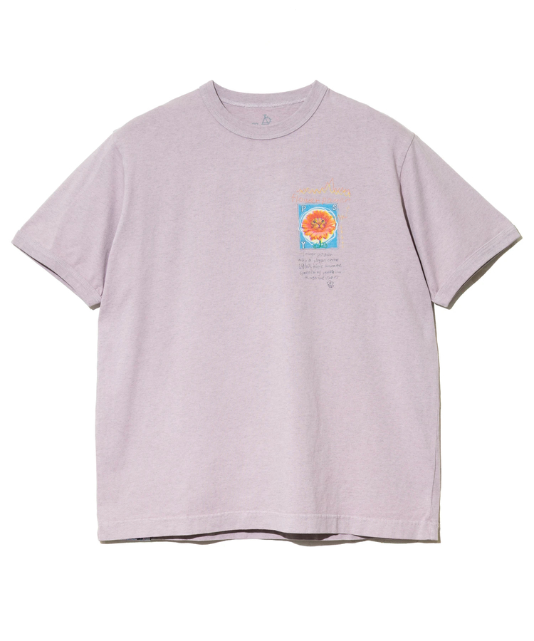 go slow caravan(ゴースローキャラバン) |メランジェ G/D リンガー TEE FLOWERCAT (MENS/WOMENS)