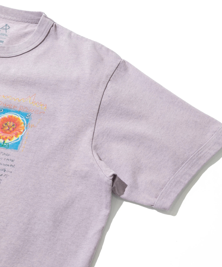 go slow caravan(ゴースローキャラバン) |メランジェ G/D リンガー TEE FLOWERCAT (MENS/WOMENS)