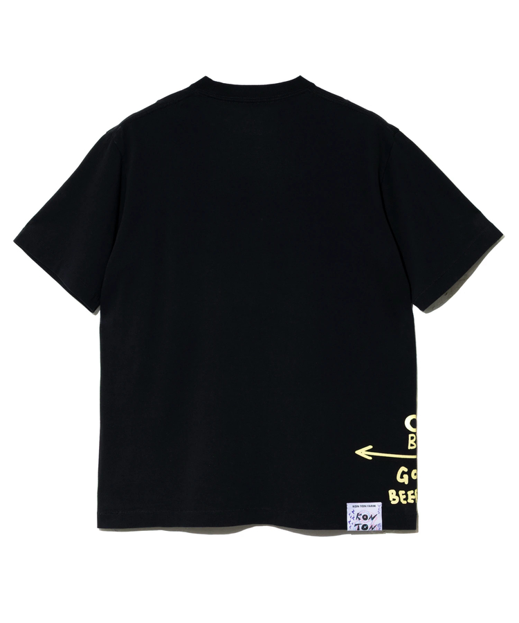 go slow caravan(ゴースローキャラバン) |RAY綿 猫と麦酒 TEE 猫生乾杯 (MENS/WOMENS)