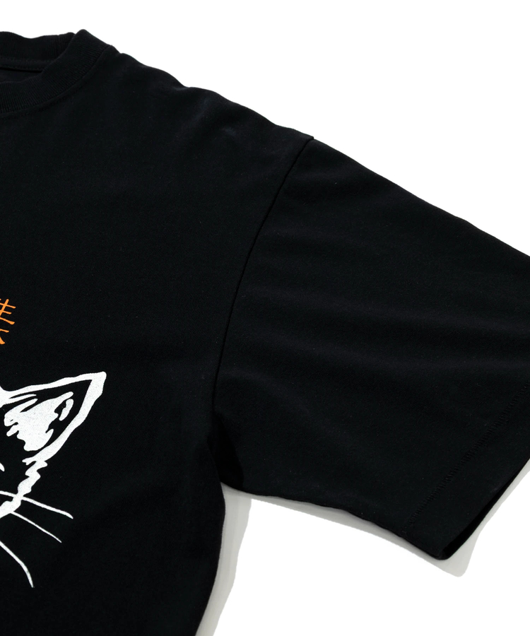 go slow caravan(ゴースローキャラバン) |RAY綿 猫と麦酒 TEE 猫生乾杯 (MENS/WOMENS)