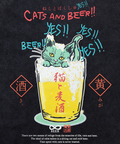 go slow caravan(ゴースローキャラバン) |RAY綿 G/D 猫と麦酒 TEE 麦酒風呂 (MENS/WOMENS)
