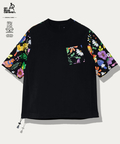 go slow caravan(ゴースローキャラバン) |RAY綿 アクティブパターン切替ハッピーフラワー PKT TEE (MENS)