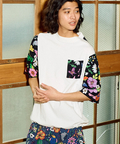 go slow caravan(ゴースローキャラバン) |RAY綿 アクティブパターン切替ハッピーフラワー PKT TEE (MENS)
