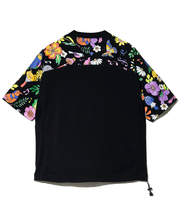 go slow caravan(ゴースローキャラバン) |RAY綿 アクティブパターン切替ハッピーフラワー PKT TEE (MENS)