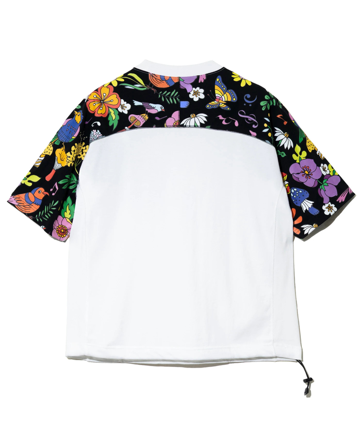 go slow caravan(ゴースローキャラバン) |RAY綿 アクティブパターン切替ハッピーフラワー PKT TEE (MENS)