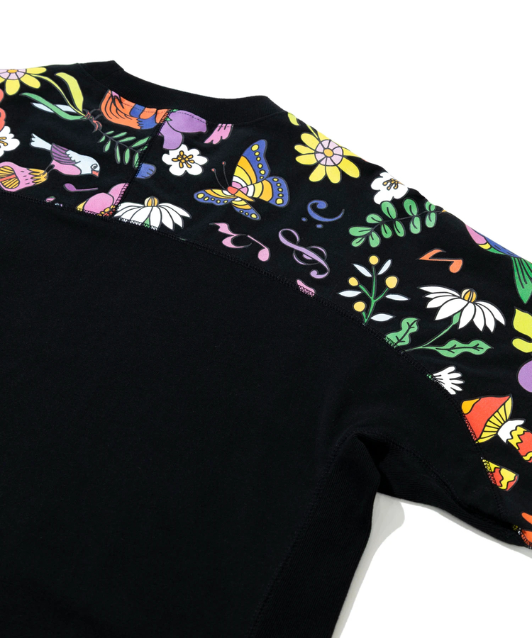 go slow caravan(ゴースローキャラバン) |RAY綿 アクティブパターン切替ハッピーフラワー PKT TEE (MENS)