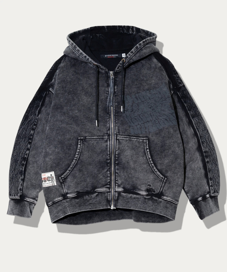 go slow caravan(ゴースローキャラバン) |MIX FAB ルーズ ZIPパーカー HARD WASH (MENS)