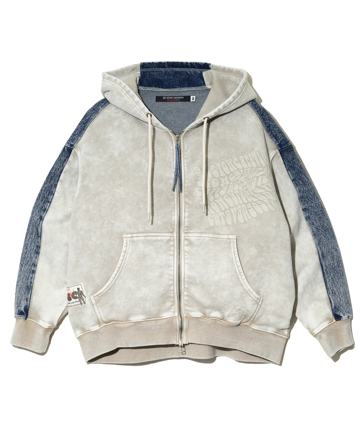 go slow caravan(ゴースローキャラバン) |MIX FAB ルーズ ZIPパーカー HARD WASH (MENS)